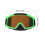 Green Motorcycle Goggles with Scratch Resistant Clear Vision Lens 7