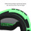 Green Motorcycle Goggles with Scratch Resistant Clear Vision Lens 10