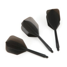 Black 3 Pcs Standard Shape 2BA Dart Shafts Transparent & Durable