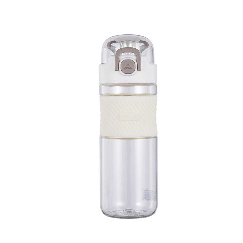 (White) Sport Water Bottle Handled 600ml Training Exercising Straw Cup Flask-image-OPC-PMS27KW-NEW