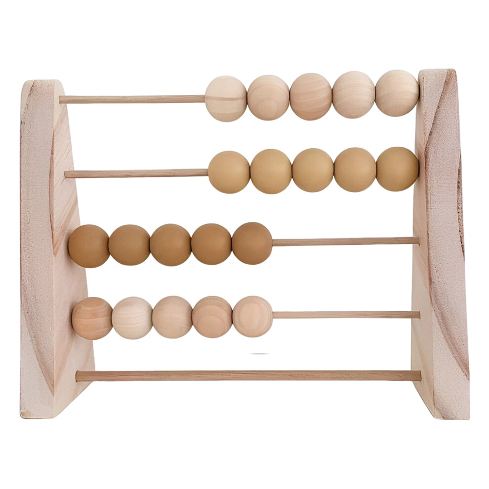 (Yellow) Wood Abacus Toy Simple Design Math Learning Toys Tabletop Adornment-image-OPC-PMS297V-NEW