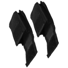 2 Stück 9V Bass Batteriefall aus Nylon, schwarzes Gitarrenteiler-Halter-Set