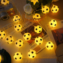 Football Fairy Lights 1.5 m 10 LEDs Warm White Indoor String Lights for Children's Room, Weddings, Parties
