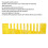 Acrylic Harmonica Comb for Crossover/Deluxe Non-Deformed Yellow 4