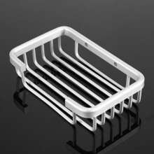 Wall-Mounted Soap Dish Container Bathroom Accessory 12.7x8.9x2.9cm