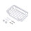 Wall-Mounted Soap Dish Container Bathroom Accessory 12.7x8.9x2.9cm 2