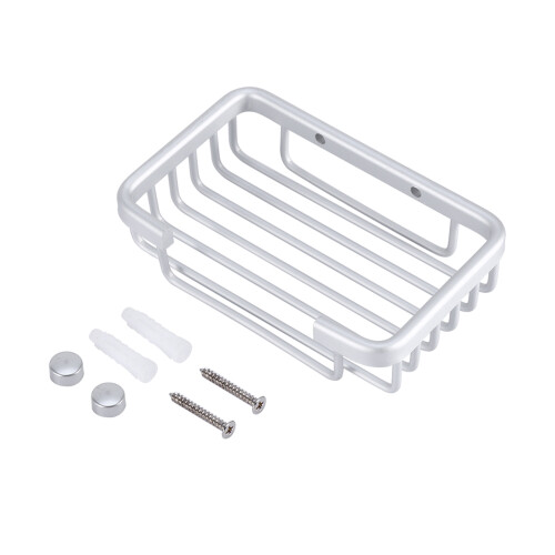 Wall-Mounted Soap Dish Container Bathroom Accessory 12.7x8.9x2.9cm 1