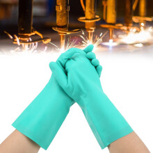 278 Green Nitrile Rubber Gloves for Household, Lab, and Industrial Use