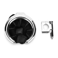 Motorcycle Cup Holder for 1in Bars - Fits Various Sizes - Electrosilver