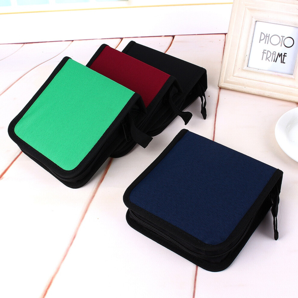 40 Disc Cd Dvd Organizer Case Portable Oxford Cloth Zipper Storage Bag 3721358416639
