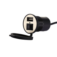 Motorcycle 12V USB Power Port Waterproof Charger with High-Speed Charging