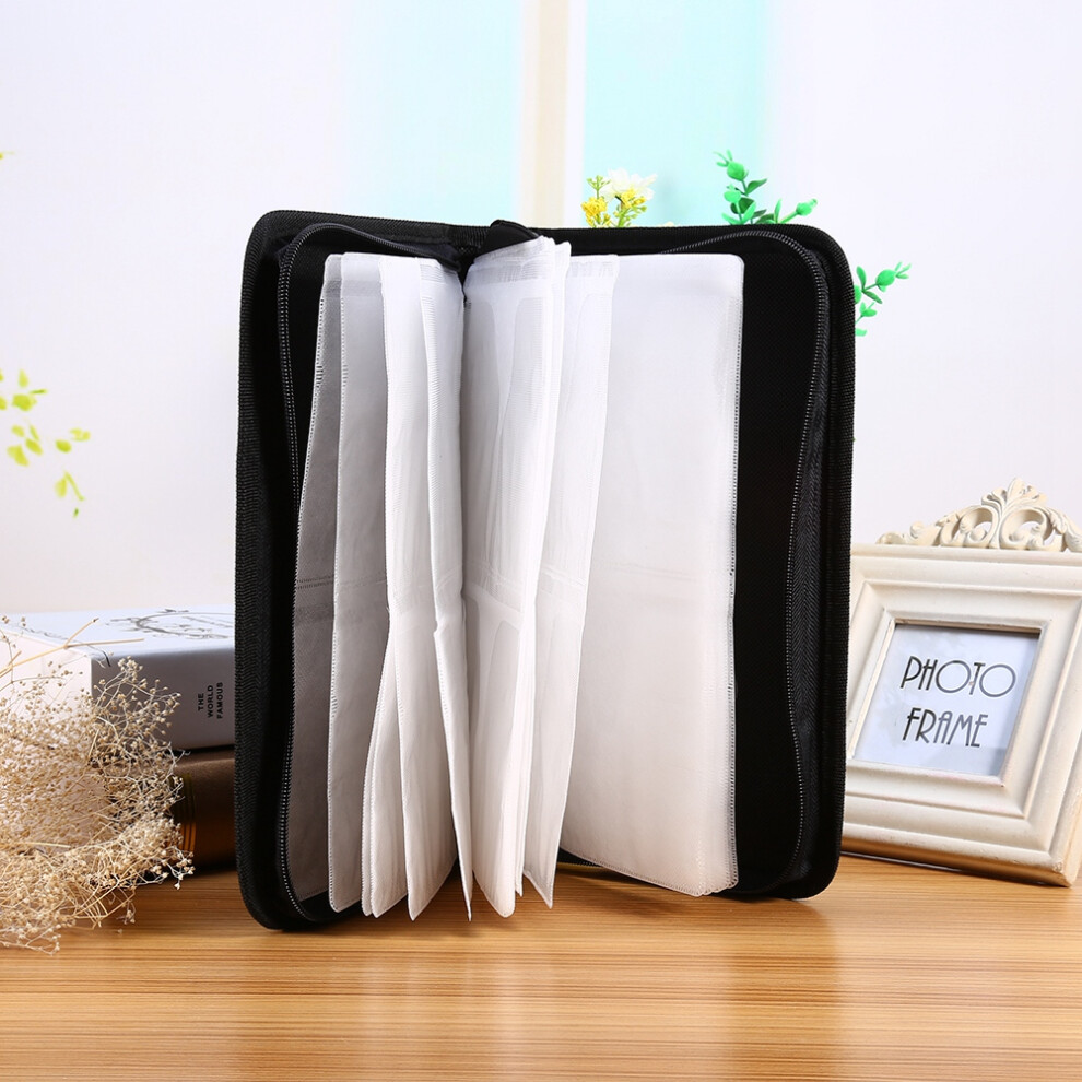 Faux Pu Leather Cd/Dvd Holders 80 Disc Storage Case Wallet Bag 9391358416669