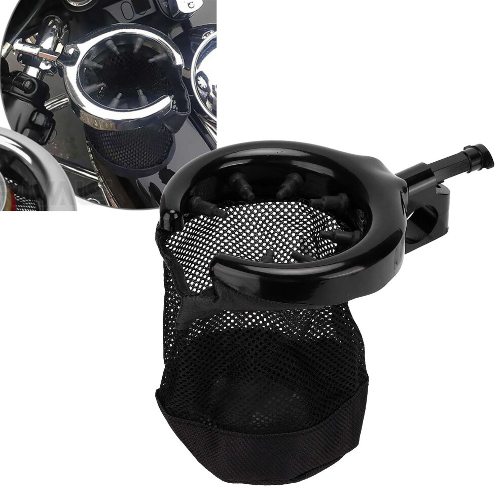 Universal Aluminum Alloy Motorcycle Cup Holder 25Mm Handlebar Black 3461358416702