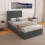 Comfy Living (3ft Single, Grey) Reuben Fabric Ottoman Storage Bed with Kerri Mattress 2