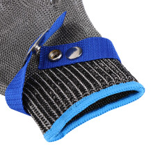 Schnittfeste, stabfeste Edelstahl-Wire-Handschuhe XL – Metzgereien/ Werkstätten
