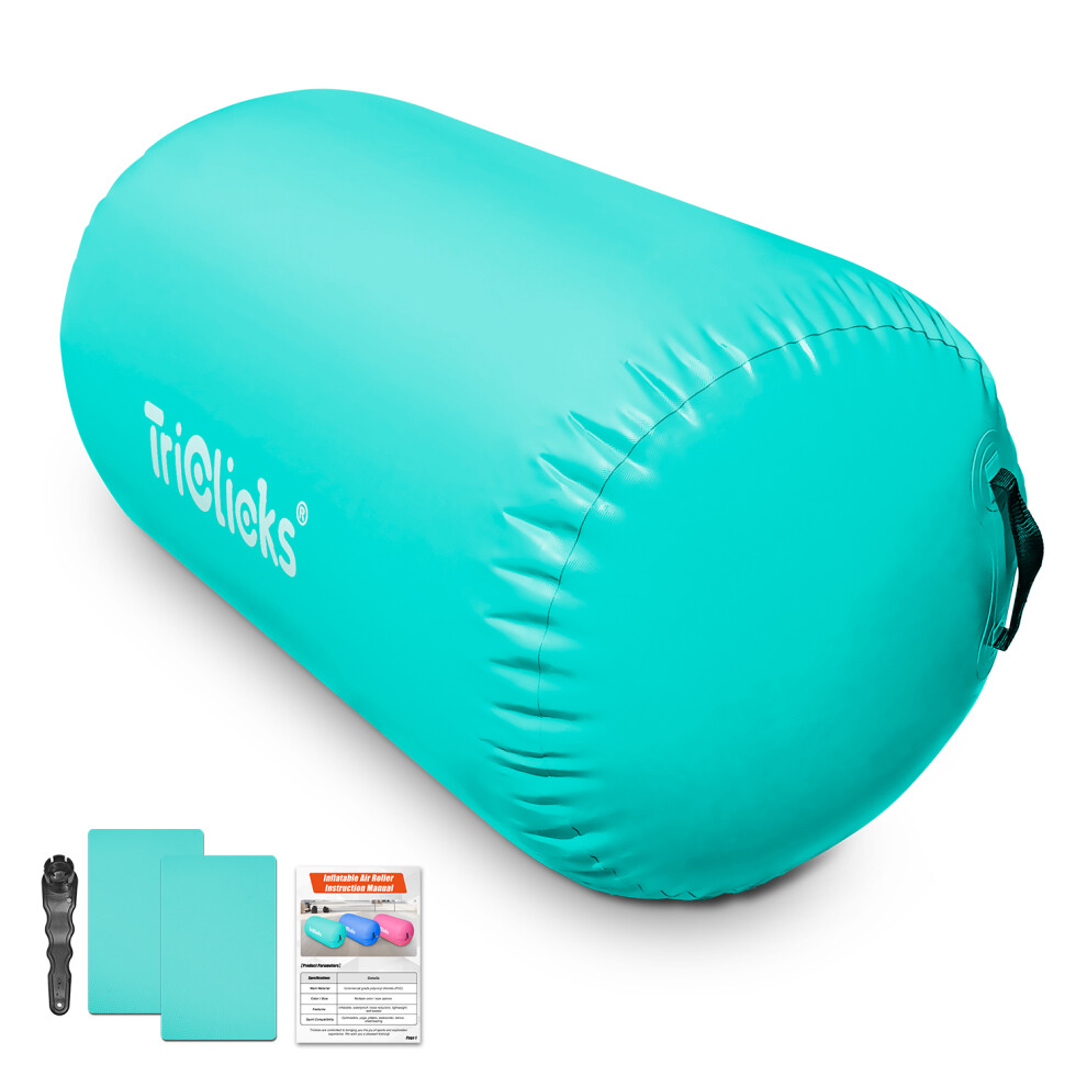 Photos - Gymnastic Mat Inflatable Air Roller Gymnastics Tumbling Mat 80x50cm Green