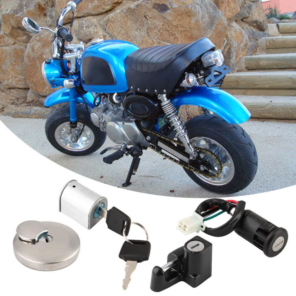 Honda Monkey Ape Fuel Tank Cap Lock With Helmet Lock Durable And Anti Theft 5041358417732