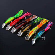 24cm / 40g Rose Red Tintenfischangeln für Salzwasserangeln