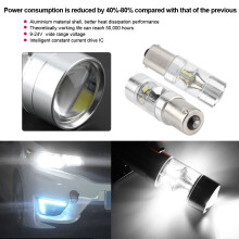 9-24V 60W White LED Car Signal Light 1156/BA15S 660lm