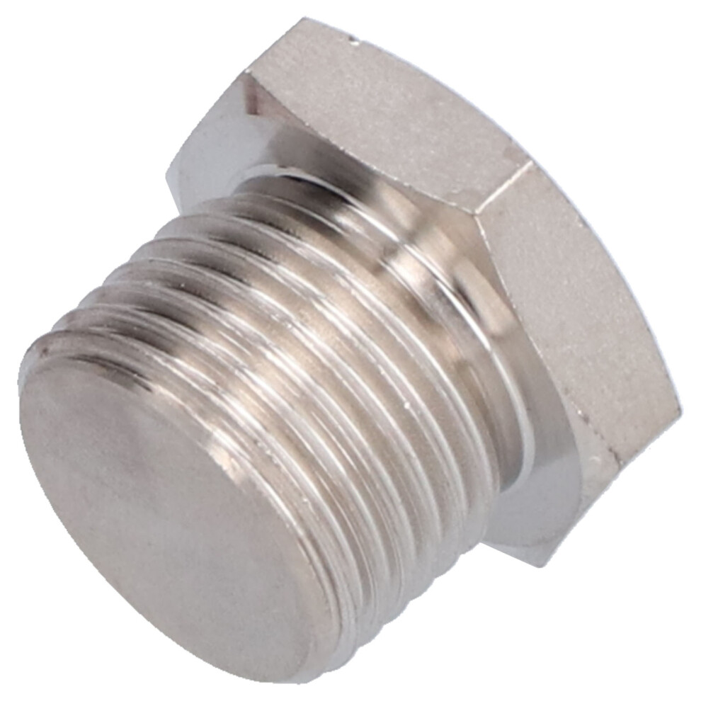 M18x1.5 Oxygen Sensor Plug - Durable Nickel-Plated Iron Hardware 8441358418451