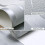 (Default) Lushuhub 9.5M Modern Non-pasted Wave Wallpaper Roll- Silver Grey 4