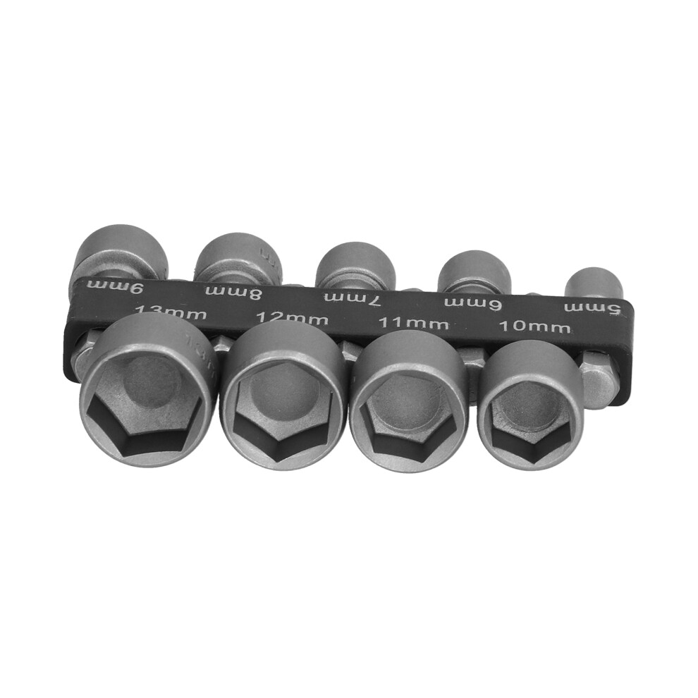 9Pcs Chrome Vanadium Hex Socket Screwdriver Bit Set 5-13Mm 9471358420641