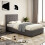 Comfy Living (3ft Single, Grey) Reuben Fabric Ottoman Storage Bed with Lucy Mattress 1