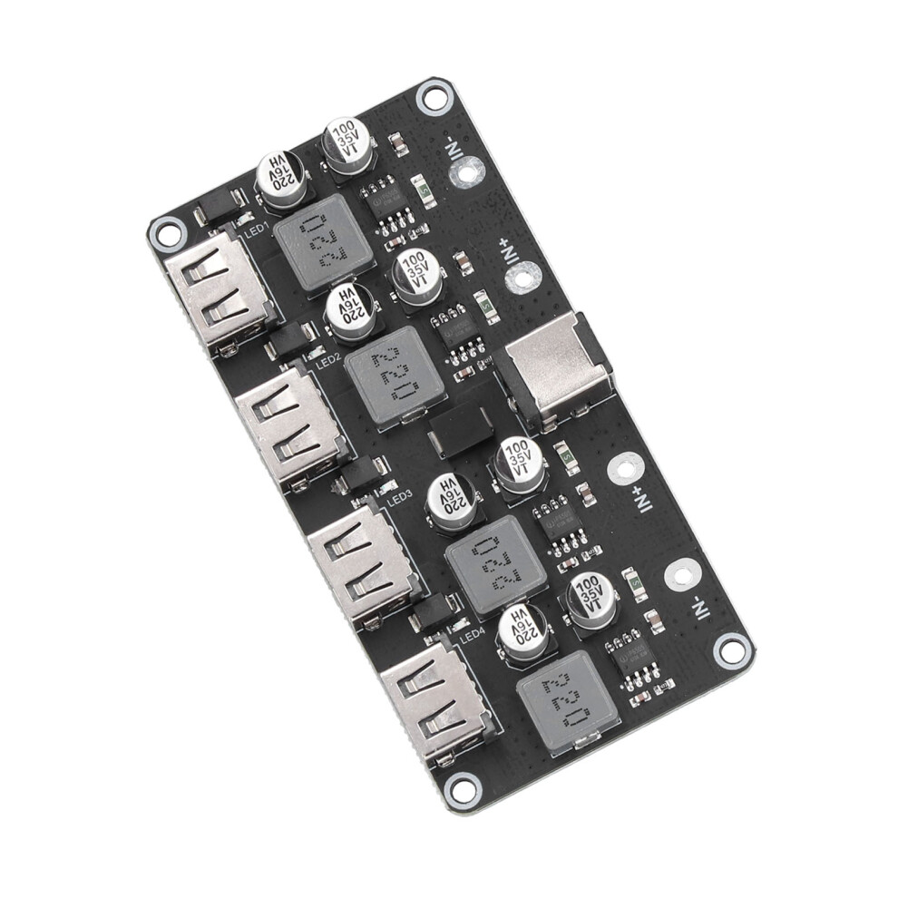Dc Buck Converter 4-Way Qc2.0 Qc3.0 Fast Charger 24W Usb Charging Board 7651358421660