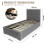 Comfy Living (3ft Single, Grey) Reuben Fabric Ottoman Storage Bed with Lucy Mattress 8