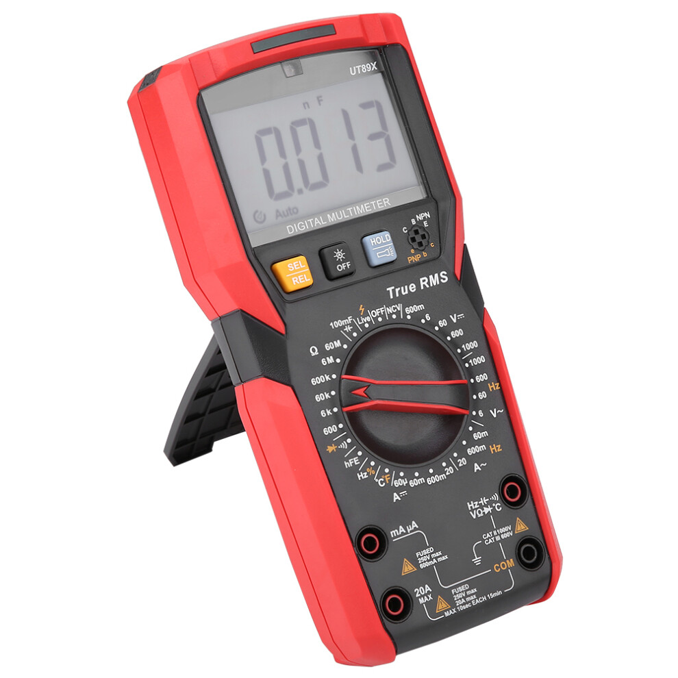 Professional Ut89x Multimeter: Ncv Led Test Flashlight Temp Check 4071358422543