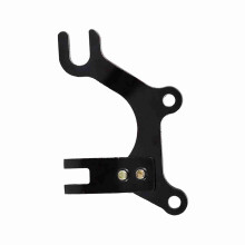 Verstellbarer Scheibenbremsadapterhalterung für Fahrräder, Schwarz, 22 mm-31,8 mm