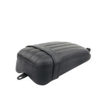 Motorbike Seats Black Rear Passenger Pillion Seat Pad With Suction Cups For Bob Motorcycle Seat Cushion Pads