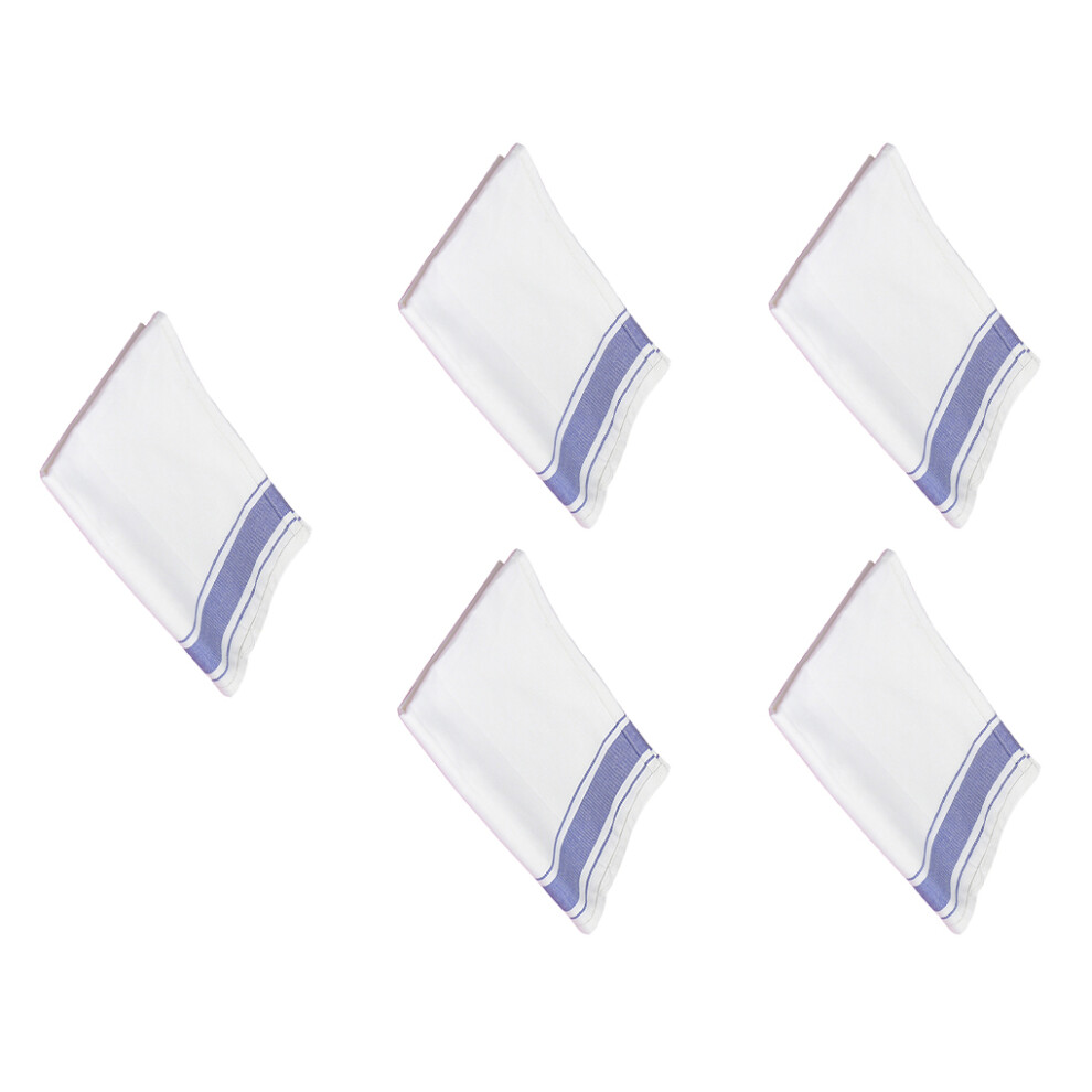 (Blue, 32x50cm5pcs) 5Pcs Scouring Cloth Cleaning Cloths Towels Dishcloths Kitchen Rags-image-OPC-PMS2HXW-NEW