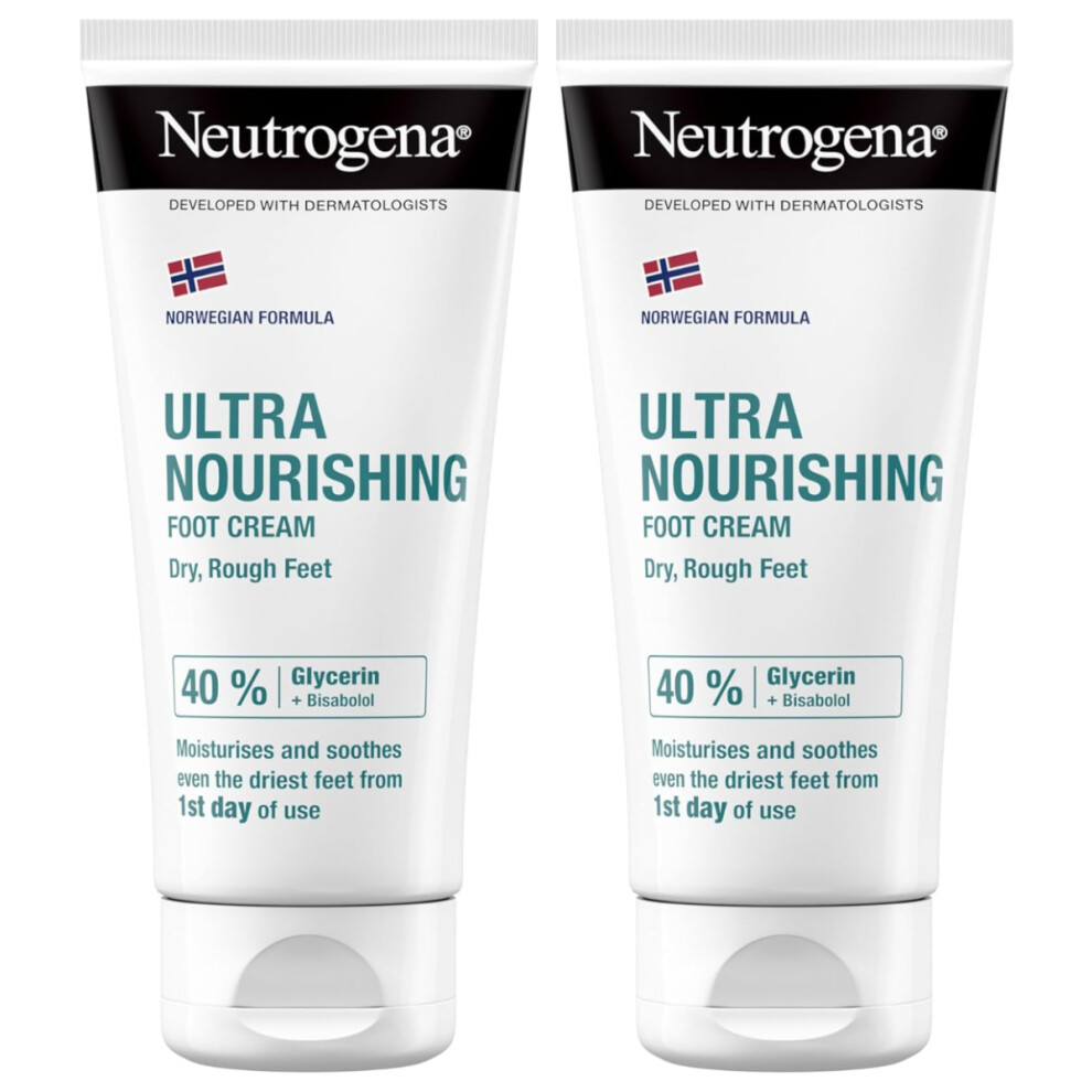 Cream Neutrogena Norwegian Formula Ultra Nourishing Foot For Dry Skin |Intensely Moisturising Foot Enriched With Glycerin - 100Ml (Pack Of 2)