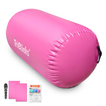 Inflatable Air Roller Gymnastics Tumbling Mat 80x50cm Pink