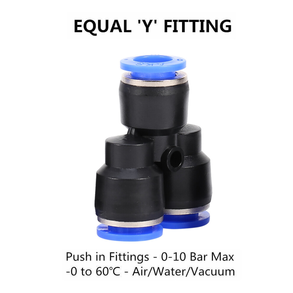 Pneumatic Air Water Hose Tube Pipe Connector, Quick Install 9321358425019