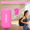Inflatable Air Roller Gymnastics Tumbling Mat 80x50cm Pink 6