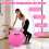 Inflatable Air Roller Gymnastics Tumbling Mat 80x50cm Pink 4