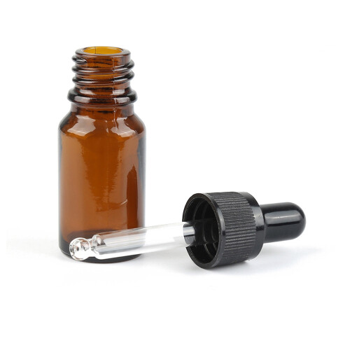 Bottiglia Vuota 15ml Ambra Con Contagocce Per Oli Essenziali E Profumi