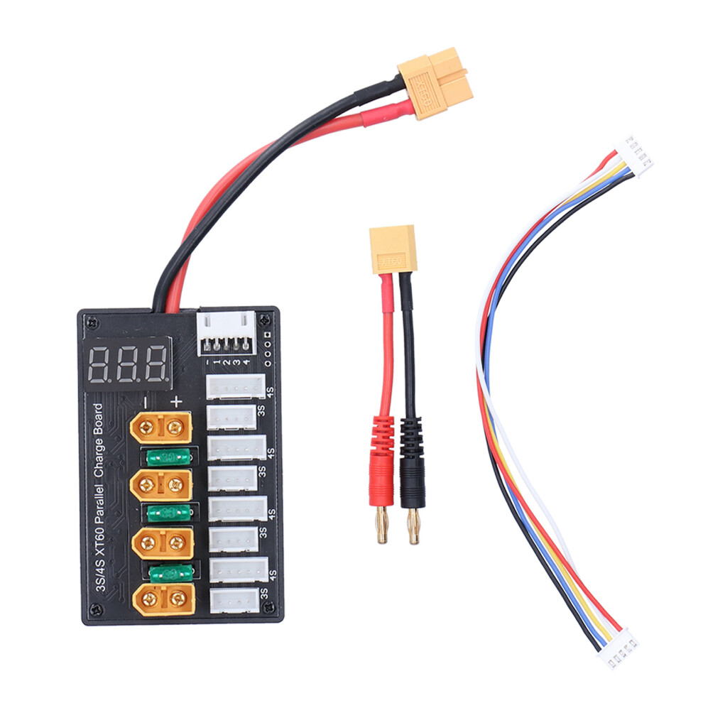 Charging Board 3S/4S Xt60 20A Cycle Display For Banana Connectors 9461358427863