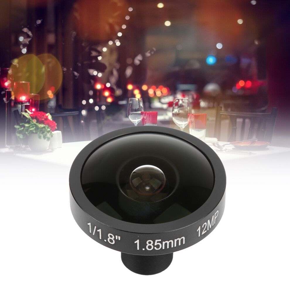 12Mp Fisheye Camera Lens 1.85Mm Hd Wide Angle Universal M12 Connection 7651358428010