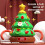 Tree Christmas Festive Bubble Machine With Music And Light Children Effects For 4
