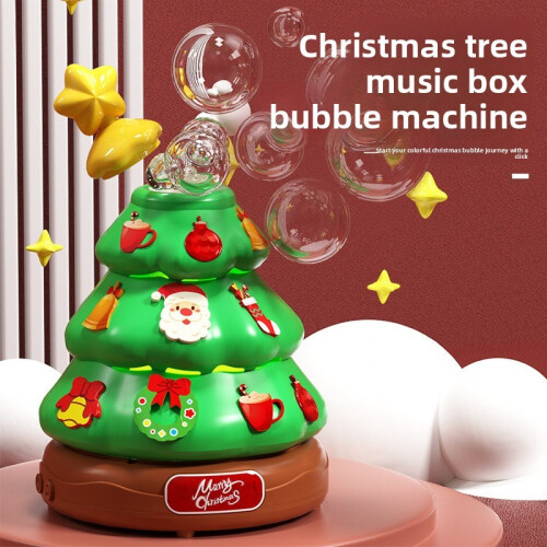 Tree Christmas Festive Bubble Machine With Music And Light Children Effects For 2