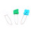 Assorted Color Cloth Diaper Pins with Safety Lock 6pcs Random 2# 9