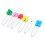 Assorted Color Cloth Diaper Pins with Safety Lock 6pcs Random 2# 13