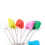 Assorted Color Cloth Diaper Pins with Safety Lock 6pcs Random 2# 4