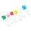 Assorted Color Cloth Diaper Pins with Safety Lock 6pcs Random 2# 6