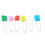 Assorted Color Cloth Diaper Pins with Safety Lock 6pcs Random 2# 2