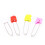 Assorted Color Cloth Diaper Pins with Safety Lock 6pcs Random 2# 8