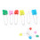 Assorted Color Cloth Diaper Pins with Safety Lock 6pcs Random 2# 11